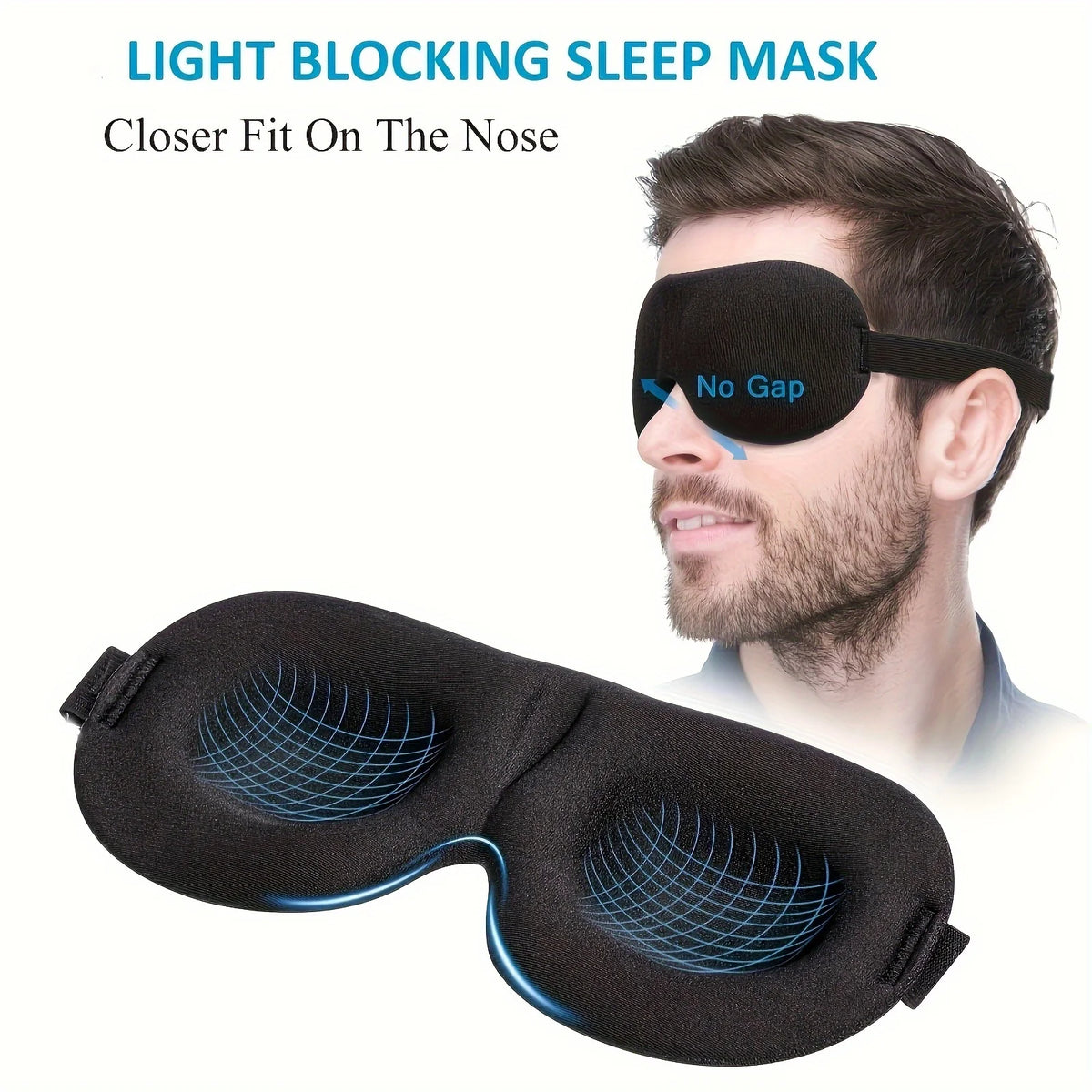 Masque de sommeil 3D occultant